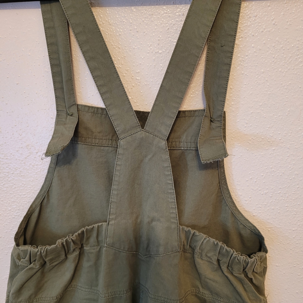 Easel Jumper Overalls Wide Leg Olive Green Size Small - Picture 6 of 7